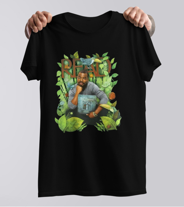 LeVar Burton Read The Tin Forest Surrounded By Lush Greenery And Animals T-Shirt