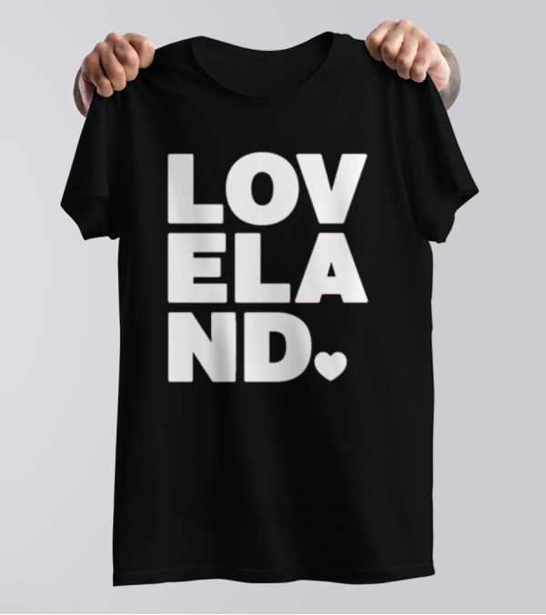 Cincyshirts Loveland White Ink Heart T-Shirt