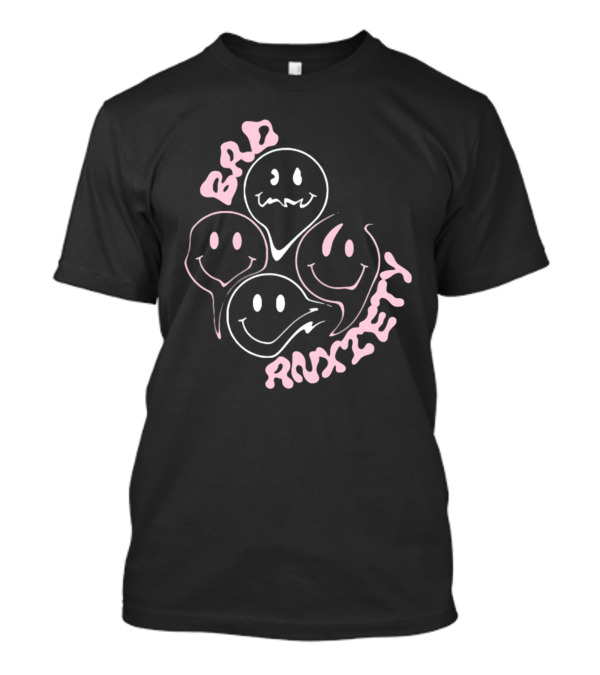 Megantheestallion Bad Anxiety Smiley Faces T-Shirt