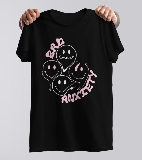Megantheestallion Bad Anxiety Smiley Faces T-Shirt