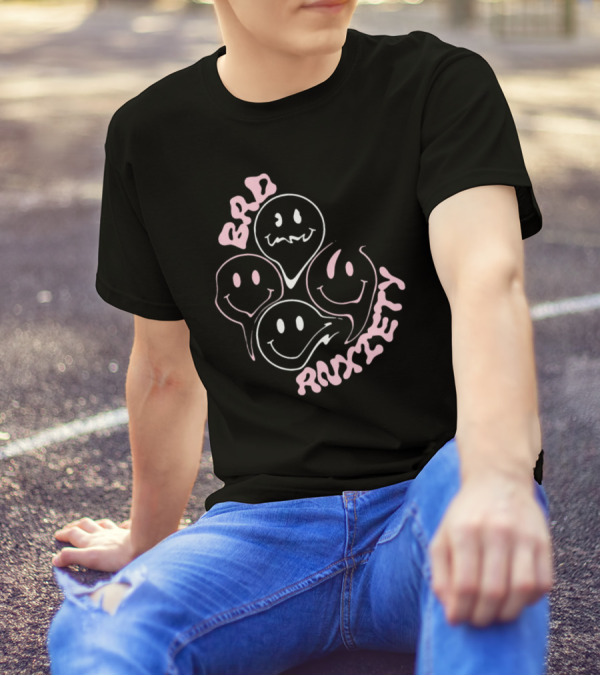 Megantheestallion Bad Anxiety Smiley Faces T-Shirt
