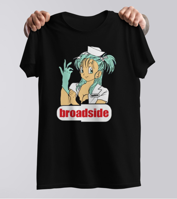 Bulma Broadside Nurse Anime Character With Glove And Cap T-Shirt