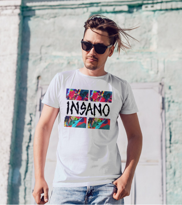 Multicolor Abstract Kaws Insano T-Shirt