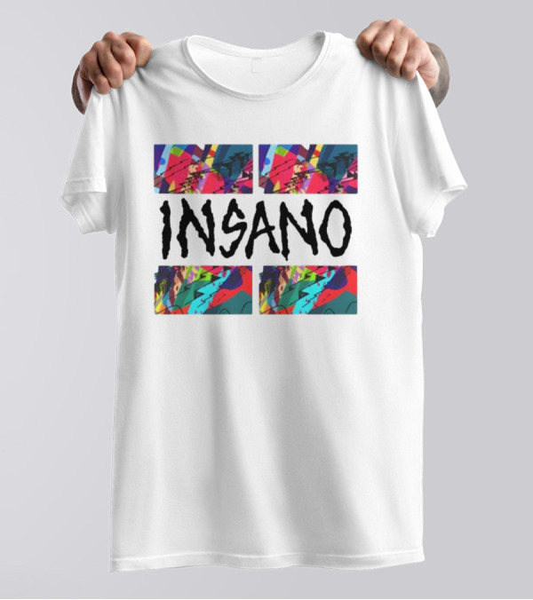 Multicolor Abstract Kaws Insano T-Shirt