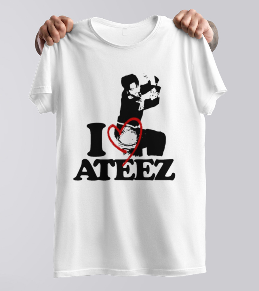 Wooyoung Love Ateez I Heart T-Shirt