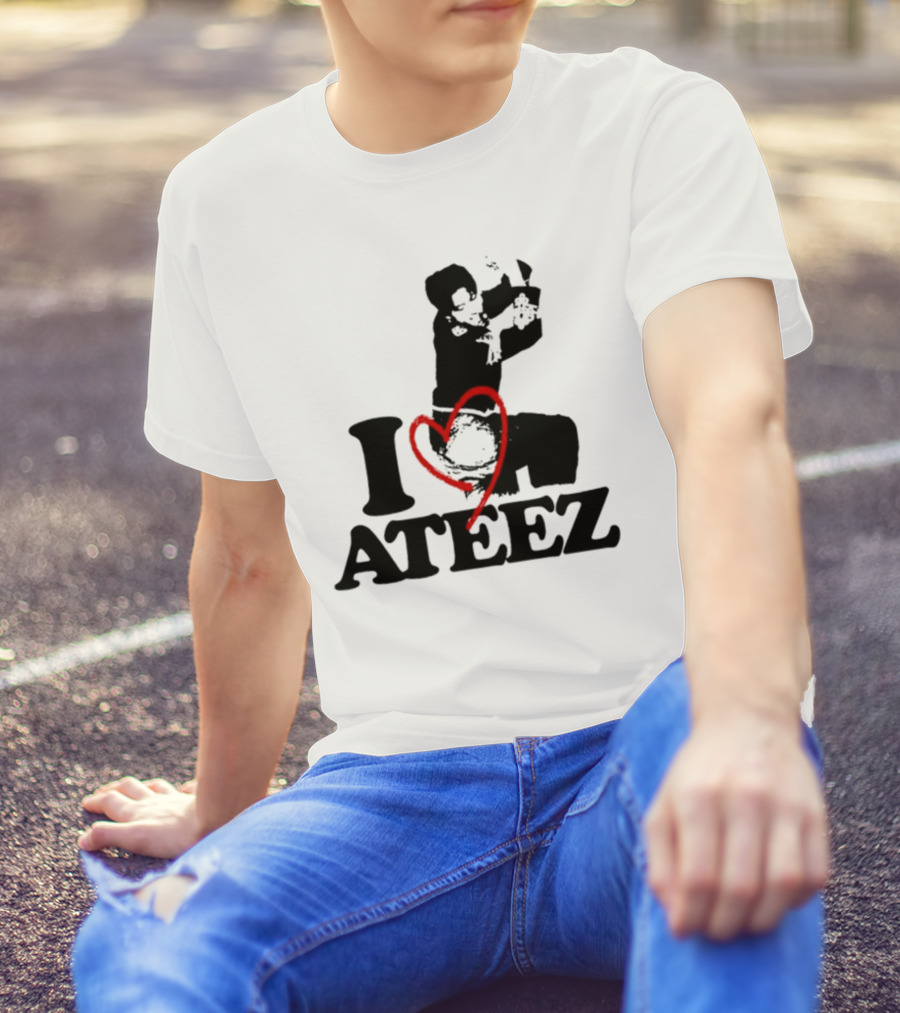Wooyoung Love Ateez I Heart T-Shirt