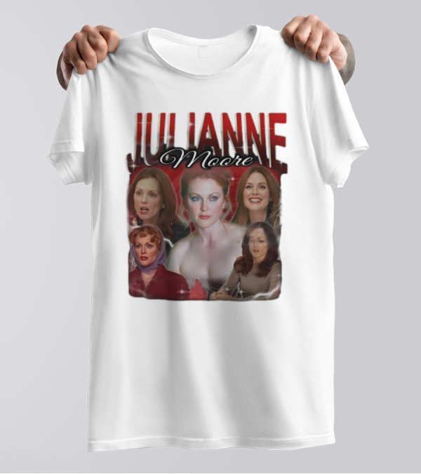 Cravemedia Julianne Moore Multi-Image Collage T-Shirt