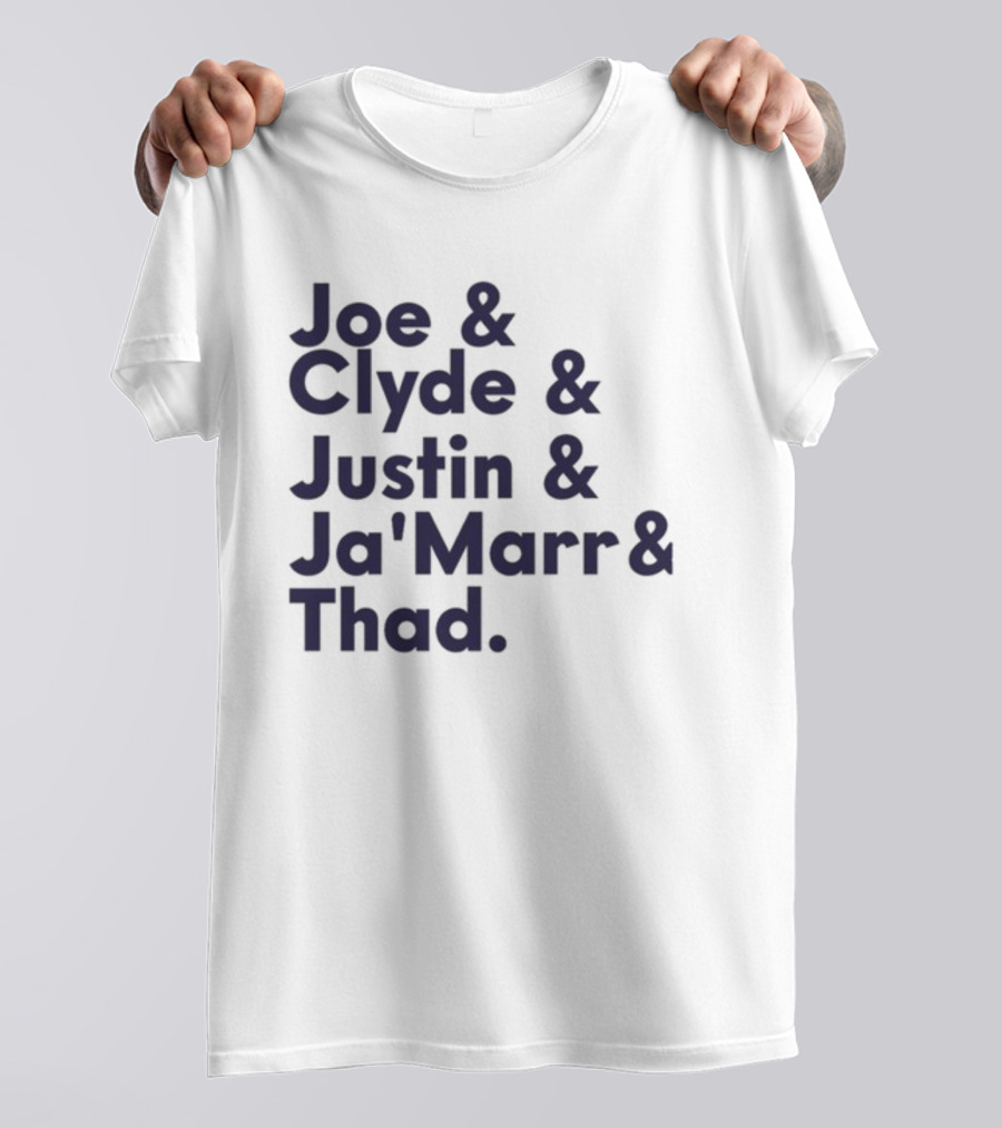 Joe Clyde Justin Ja'Marr Thad Football Legends Bengals NFL T-Shirt