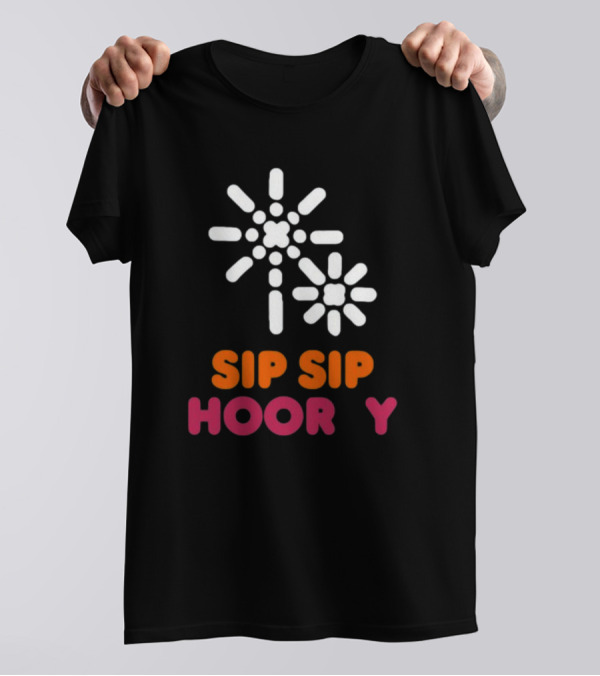 NeoooBs Sip Sip Hooray Y Dunkin' T-Shirt