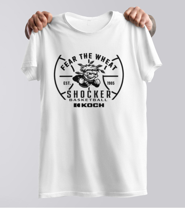 Fear The Wheat Est 1905 Shocker Basketball KOCH T-Shirt