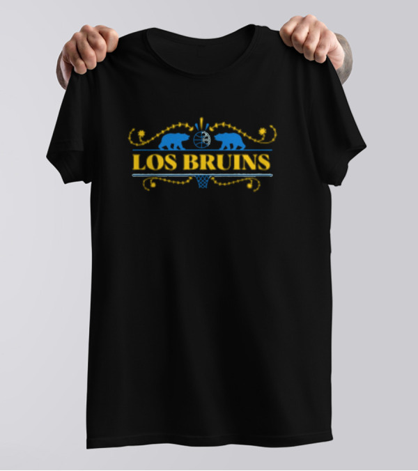 Los Bruins Bears Basketball Blue And Yellow T-Shirt