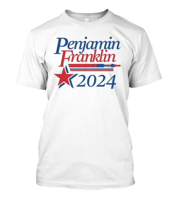 Penjamin Franklin 2024 Pen Nib Star And Stripes T-Shirt