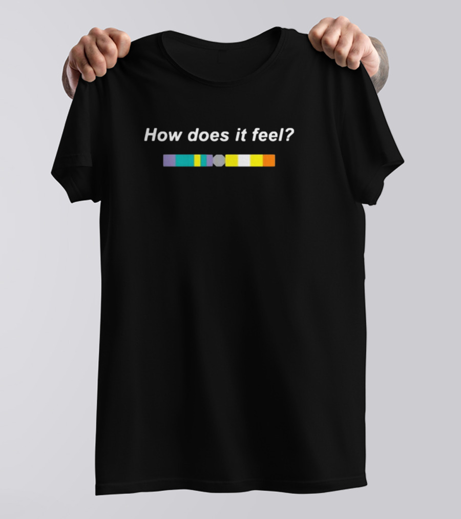 Blue Monday How Does It Feel Color Stripes Palette T-Shirt
