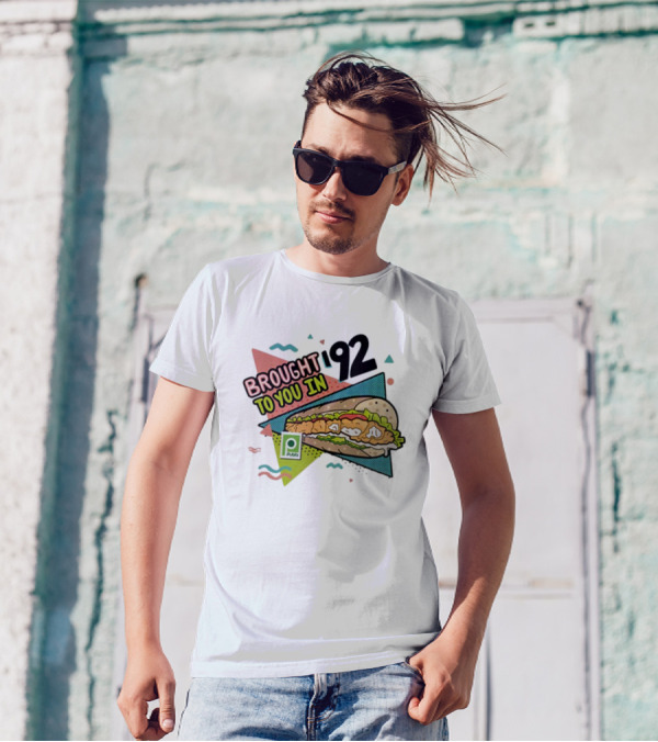 Brought 92 To You In Publix Sub Sandwich Pop Art Retro Graphics T-Shirt