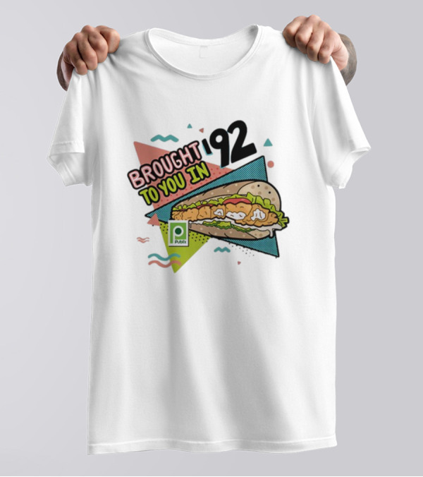 Brought 92 To You In Publix Sub Sandwich Pop Art Retro Graphics T-Shirt