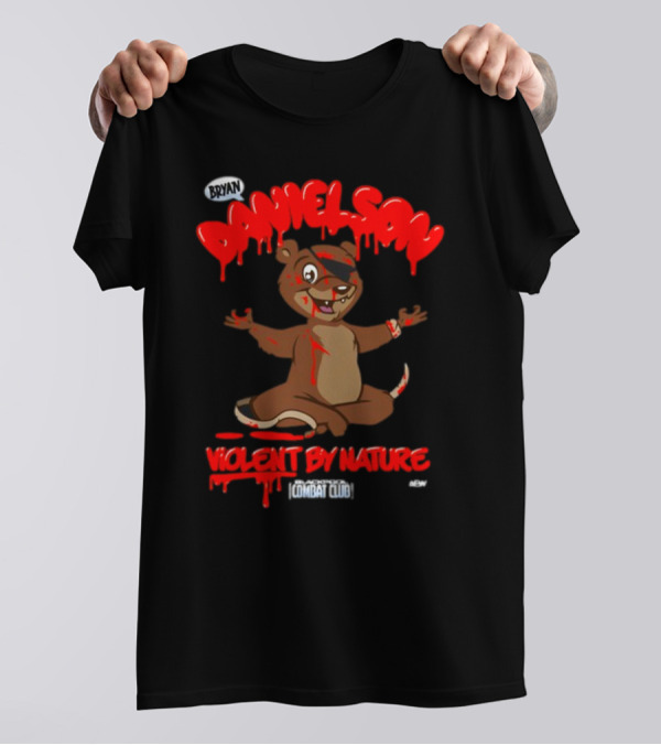 Bryan Danielson Violent By Nature Bear Blackpool Combat Club T-Shirt