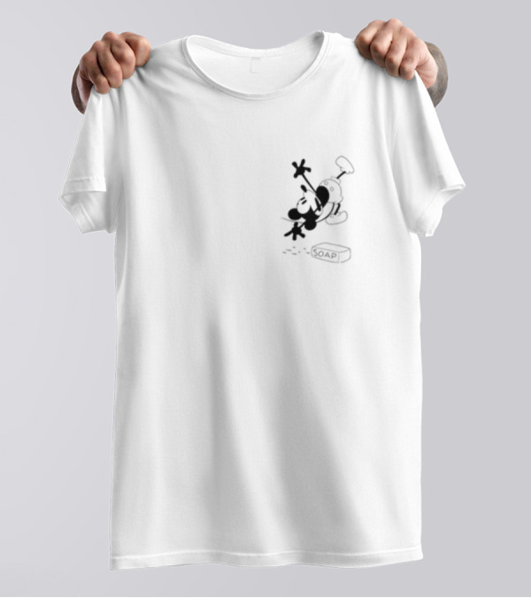 Mickey Mouse Classic Silhouette With Soap T-Shirt