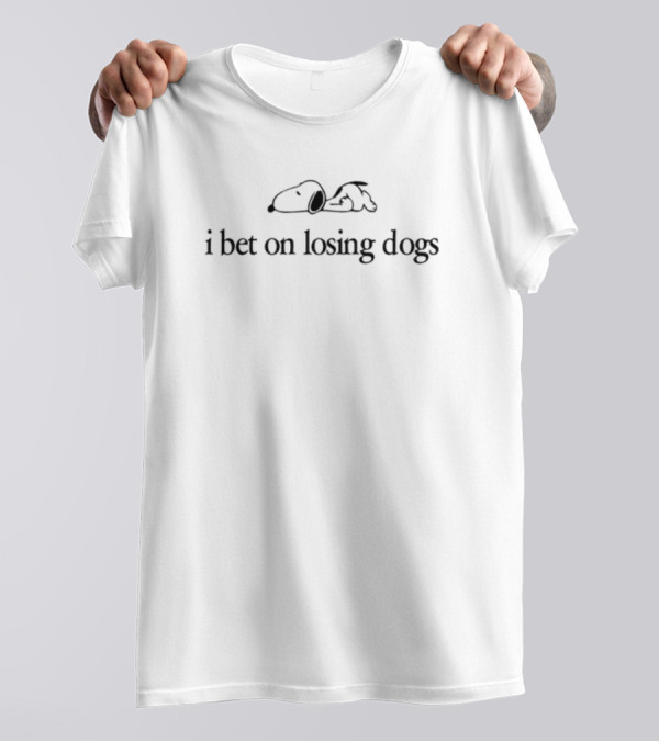 Mitski I Bet On Losing Dogs Snoopy Lying Down T-Shirt