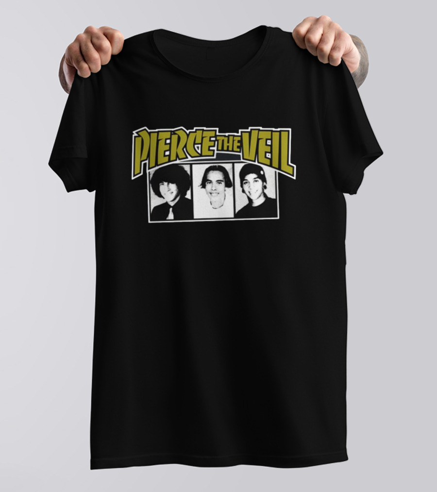 Pierce The Veil Band Members Black And White Photos T-Shirt