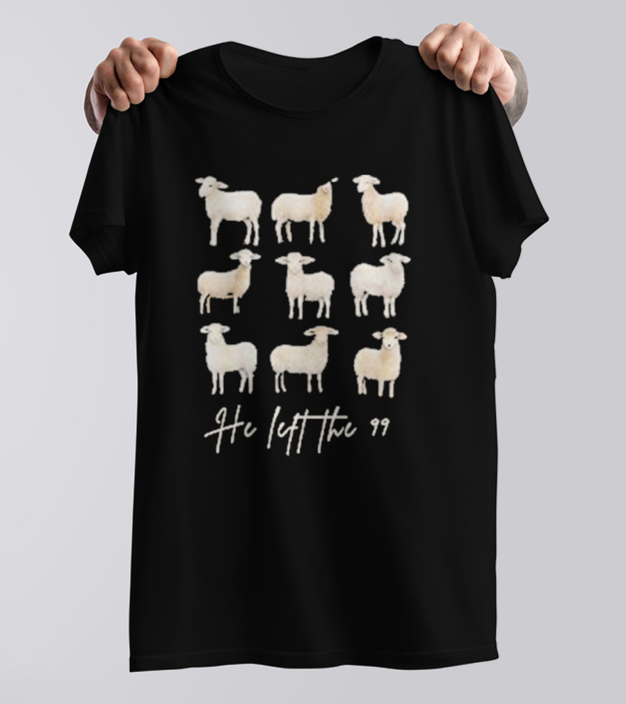He Left The 99 Women’s Lost Sheep Printed T-Shirt
