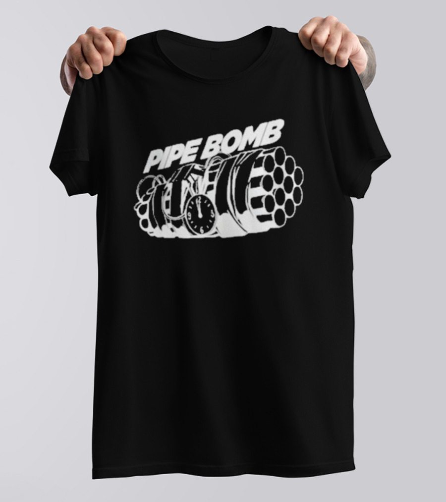 WrestleTalk Pipe Bomb Graphic Explosive Concept T-Shirt