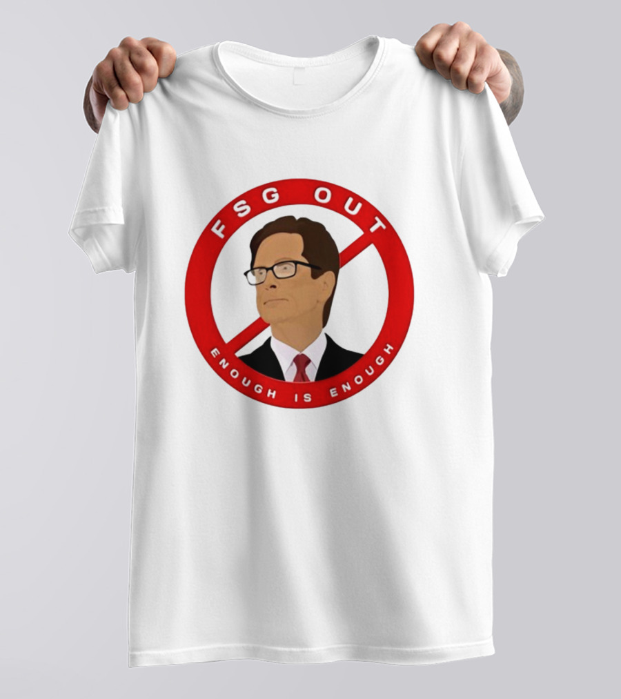 FSG Out Enough Is Enough Red Circle Protest T-Shirt
