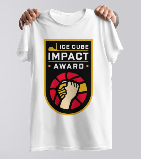 Ice Cube Impact Award Basketball Handshake Badge T-Shirt