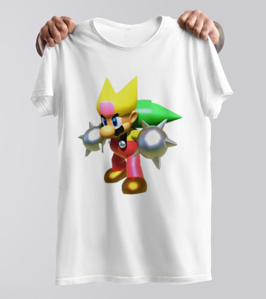 Komorebi Mario Spiky Power-Up Cosplay Character T-Shirt