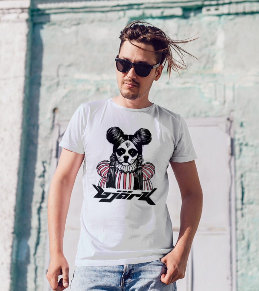Bjark Sthtgohard Monochrome Dog T-Shirt