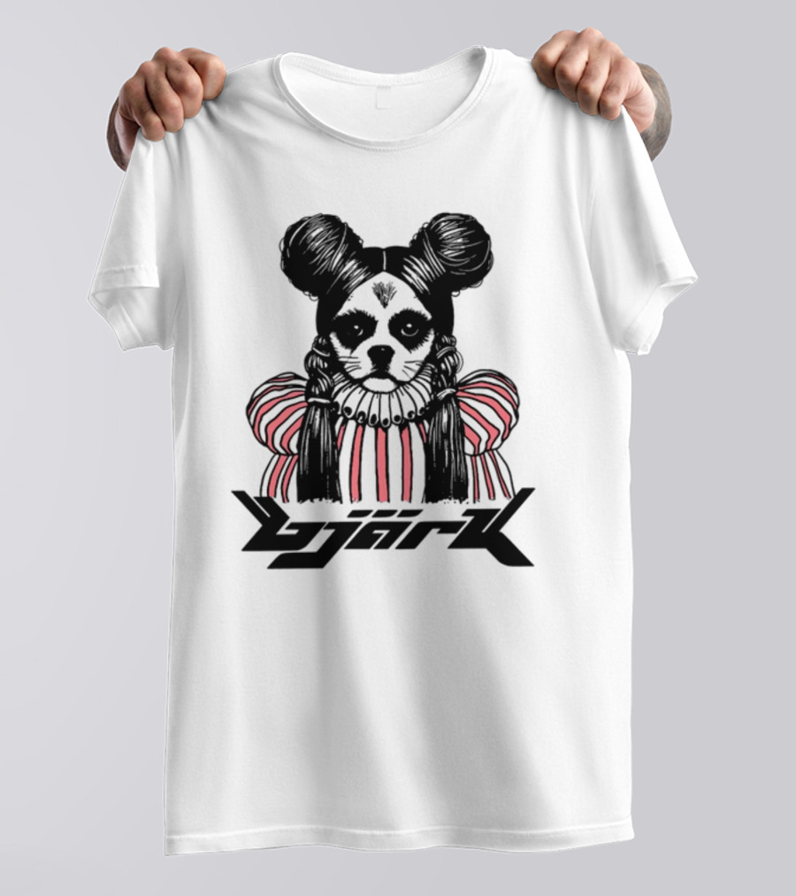 Bjark Sthtgohard Monochrome Dog T-Shirt