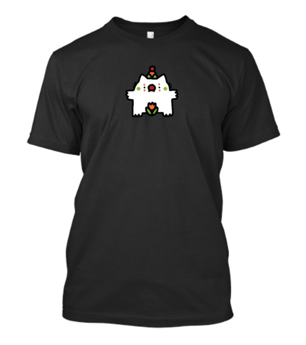Sillynub Bootee Tulip Clown Cat Edition Leon Cute Party Hat Cat With Tulip Accents T-Shirt