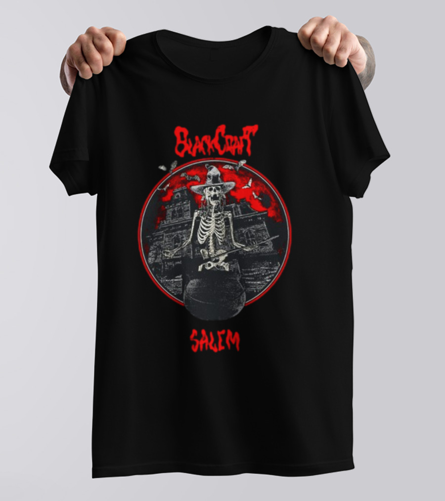 Blackcraft Salem Skeleton Witch Stew T-Shirt