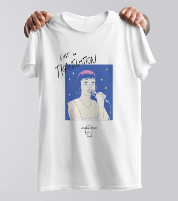 Brain Dead Lost In Translation Karaoke Illustration Woman Singing T-Shirt