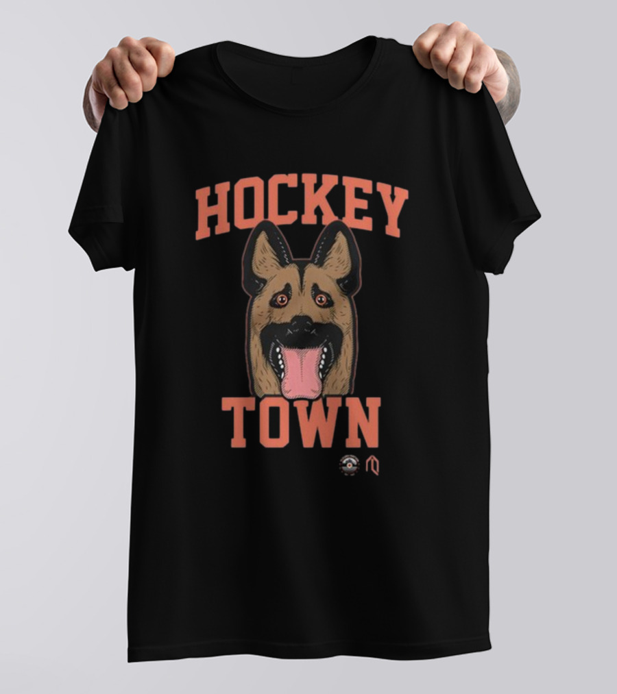 Hockey Town Dog Hockey Enthusiast Canine Mask T-Shirt