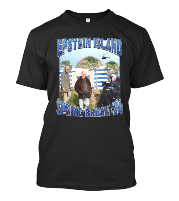 Epstein Island Spring Break '24 Helicopter Scene T-Shirt