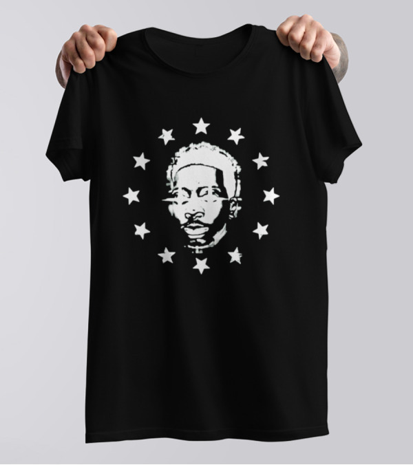 Brett Gray Starborn Face Surrounded By Stars T-Shirt