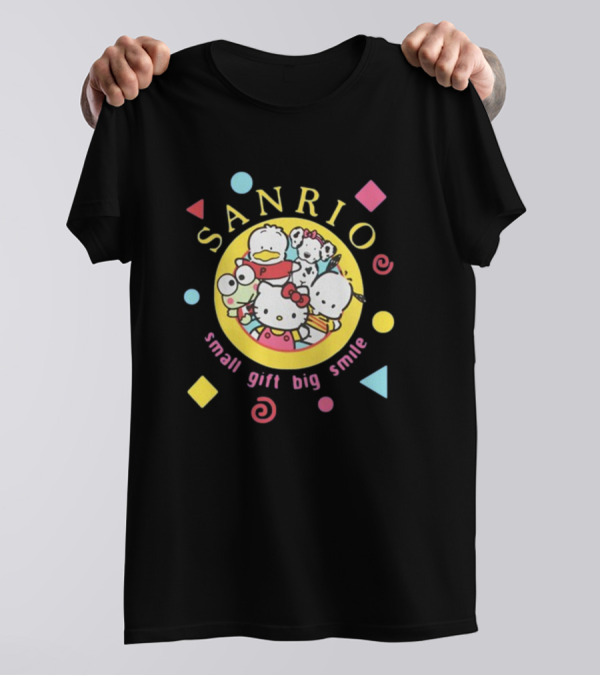 Sanrio Small Gift Big Smile Hello Kitty And Friends X Dumbgood T-Shirt