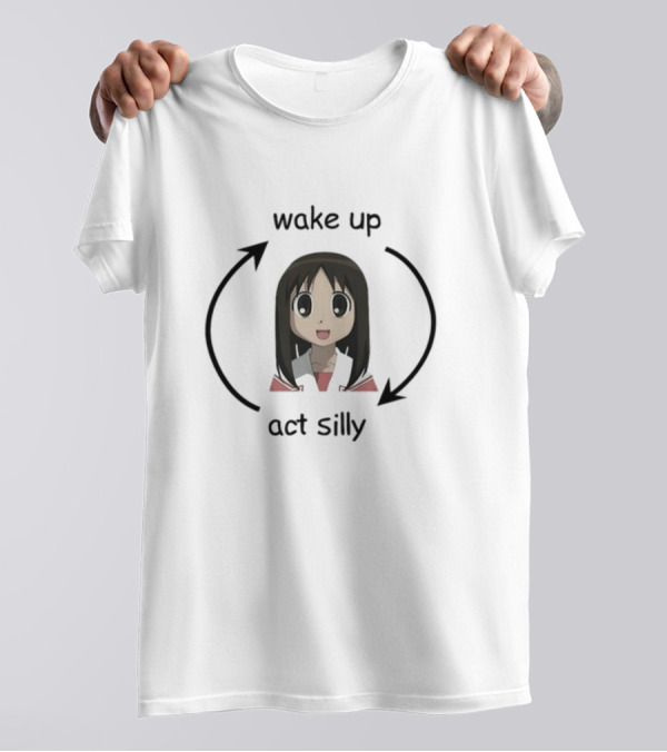 Wake Up Act Silly Anime Character Loop T-Shirt