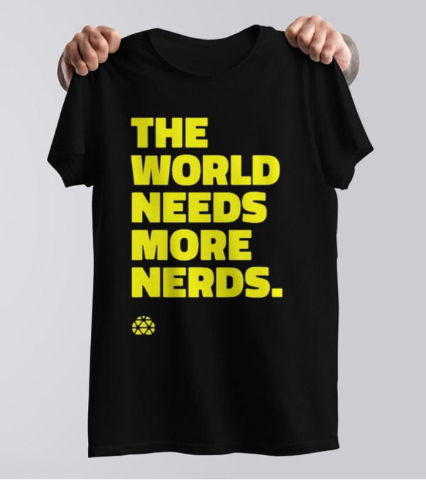 THE WORLD NEEDS MORE NERDS Geometric T-Shirt