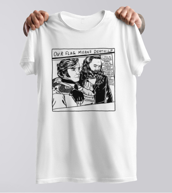 Our Flag Means Death LP Drawing Weareprint Social Gay Pirates T-Shirt