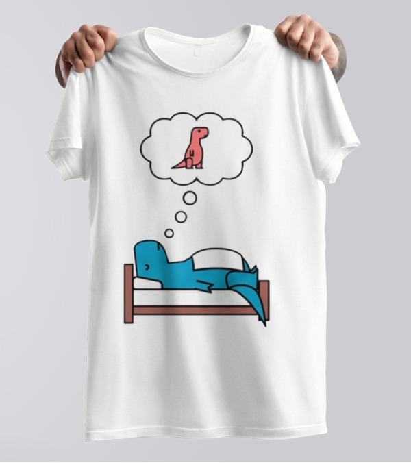 Dinosaur Sweet Dreams BlueRex Sleeping Dinos Dreaming Red Rex T-Shirt
