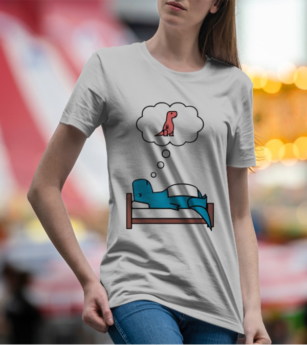 Dinosaur Sweet Dreams BlueRex Sleeping Dinos Dreaming Red Rex T-Shirt