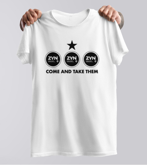 Zyn Cool Mint 6Mg Come And Take Them Star Symbol Packaging T-Shirt