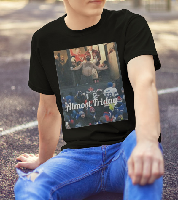 Almost Friday Kelce Labatt Beer Football T-Shirt