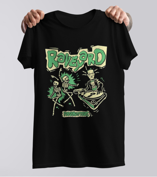 Penkmatters Raveyard Skeleton DJ Party T-Shirt