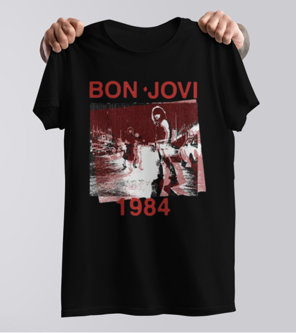 Bon Jovi Streets 1984 Urban Scene T-Shirt