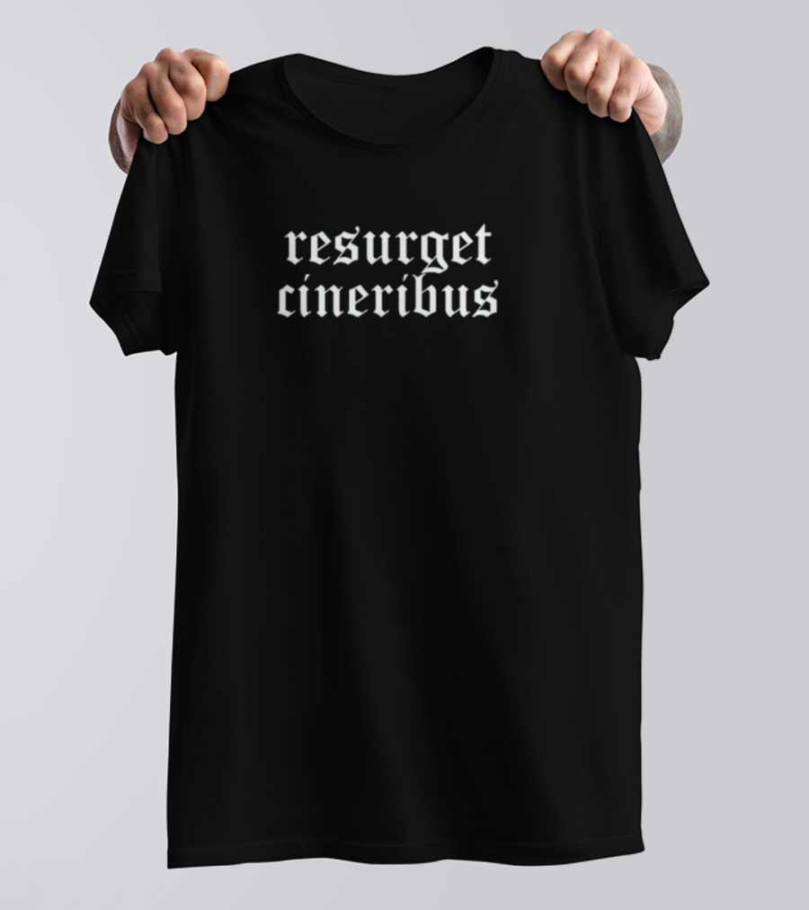 Resurget Cineribus Phoenix Rising From The Ashes Latin Motto T-Shirt