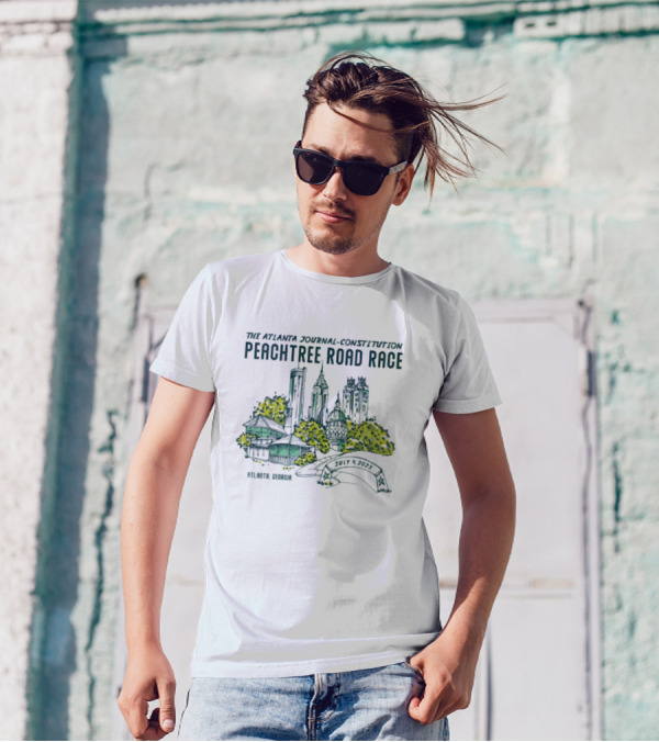 Atlanta Journal Constitution Peachtree Road Race 2024 Atlanta Georgia T-Shirt