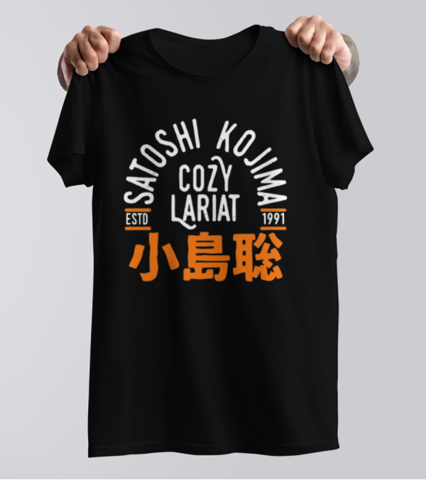 Satoshi Kojima Cozy Lariat Estd 1991 Small Island聰 T-Shirt
