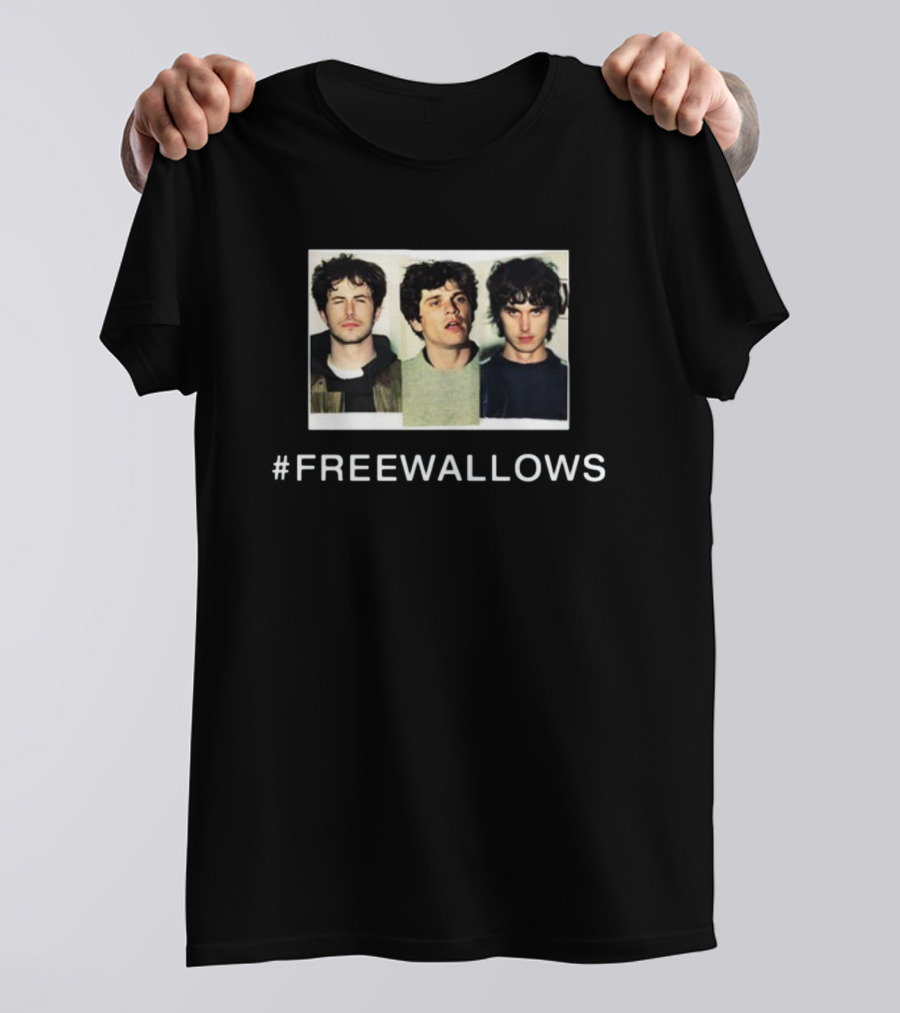 FREEWALLOWS Wallowsmusic Band Photo Hashtag Campaign T-Shirt